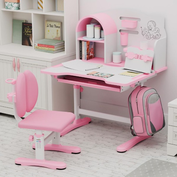 Фото - Комплект мебели школьный Mealux Octo Pink (BD-33 PN)